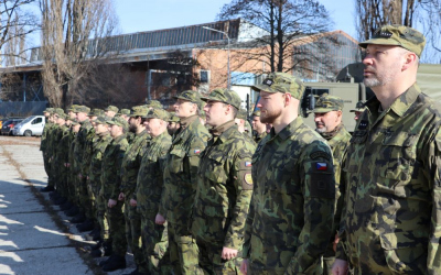 Vojáci 211. praporu územní obrany odjeli cvičit na Libavou