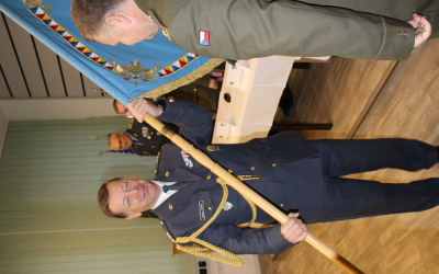 Plukovník Medek převzal bojový prapor KVV Ostrava