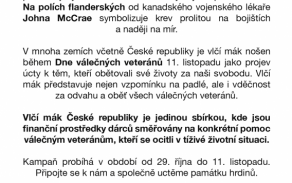 sbírka na podporu válečných veteránů
