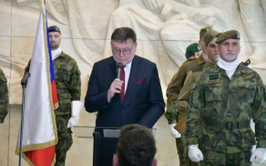 Pietní akt k 80. výročí osvobození v Hrabyni