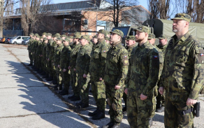 Vojáci 211. praporu územní obrany odjeli cvičit na Libavou