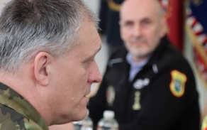 Velitel Velitelství teritoriálních sil Armády České republiky navštívil Krajské vojenské velitelství Ostrava