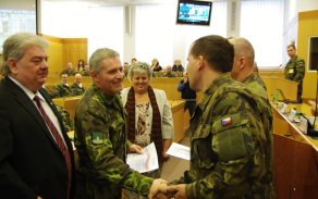 plk. Jaroslav Hrabec a první náměstek hejtmana Moravskoslezského kraje Josef Babka