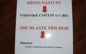 Nástup na vojenské cvičení Hradba 2021