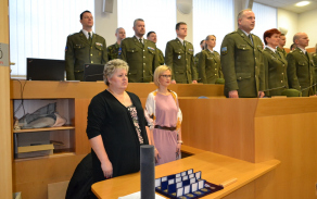 Slavnostního shromáždění se zúčastnili také příslušníci KVV Ostrava