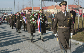 Pietní akt k uctění památky škpt. Václava Morávka